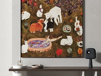 现代复古挂画 书房挂画 客厅挂画 玄关挂画 办公室挂画