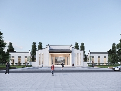 新中式中式文化馆 新中式文化馆 新中式图书馆 新中式纪念馆 展示展览馆 中式文化传承