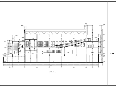 欧式学校建筑 中学报告厅 施工图