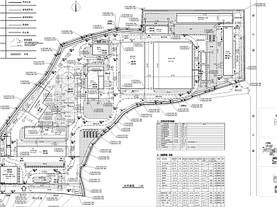现代其他建筑 饲料厂总图 施工图