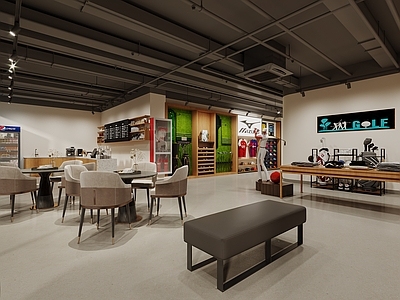 现代其他商业空间 高尔夫店 运动用品店