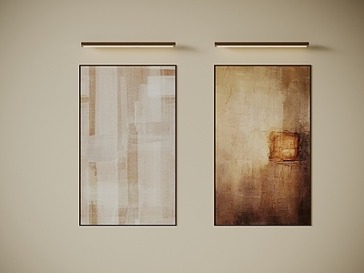 侘寂挂画 侘寂风挂画 油画 抽象装饰画