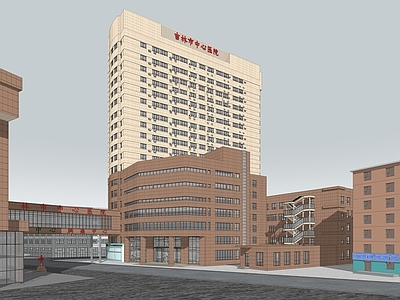 现代新中式医院建筑 养老院 医院