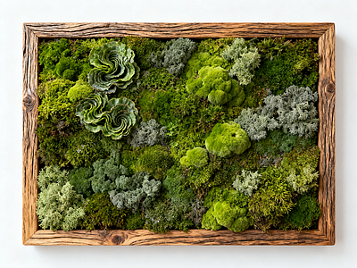 现代绿植墙 苔藓植物墙 永生苔藓 垂直绿化墙 绿化植物墙 室内景观墙