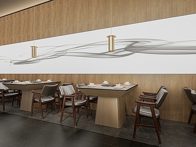 新中式火锅店 就餐区