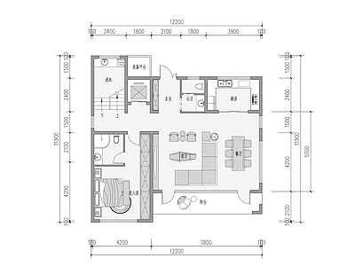 现代轻奢别墅建筑 二层别墅 小别墅 合院别墅 农村别墅 自建房 施工图