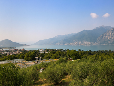 现代其它外景 户外远山水小镇风
