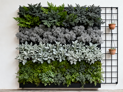 现代绿植墙 垂直绿化墙 植物墙 绿植背景墙 仿真植物 植物装饰墙面