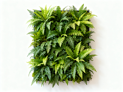 现代绿植墙 垂直绿化墙 霸王蕨 蕨类植物 植物墙 仿真植物