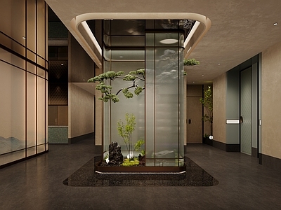 现代新中式中餐厅 宋式美学 中餐厅 公区