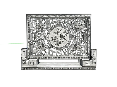 中式新中式景墙 雕刻景墙 中式雕刻墙 中式庭院景墙 照壁影壁