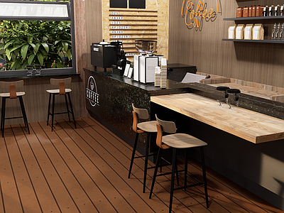 新中式原木树屋 咖啡屋 树屋 茅草屋 户外咖啡厅