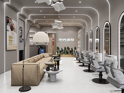 现代理发店 理发店 美容店 染烫美发店