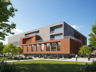 现代图书馆建筑 现代图书馆 学校图书馆 现代文化馆 现代展览馆 现代简约美术馆