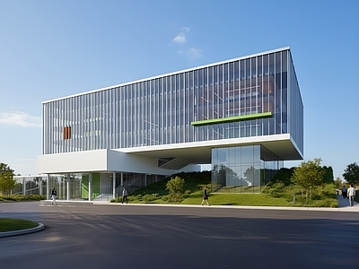 现代图书馆建筑 现代图书馆 学校图书馆 现代文化馆 现代展览馆 现代简约美术馆