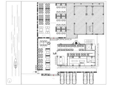 现代其他餐饮空间 餐饮空间 平面规划 多方案 平面布置图