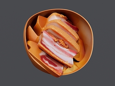 现代其他摆件 一碗粉蒸肉