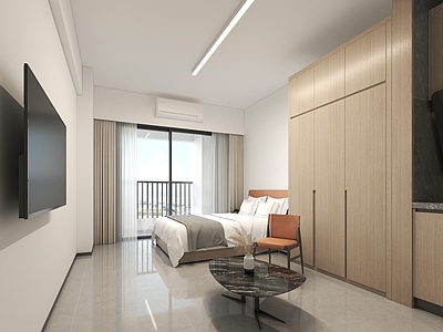 现代宿舍 单身公寓单人宿舍