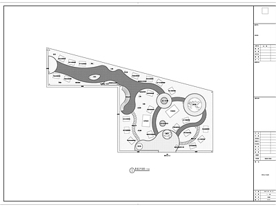 校园景观 地理生物园 地理园 生物园 中小学生校园景观 施工图