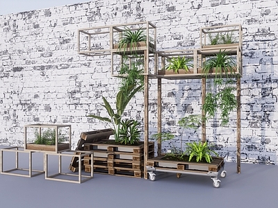 花草 装置花架花箱 创意盆栽