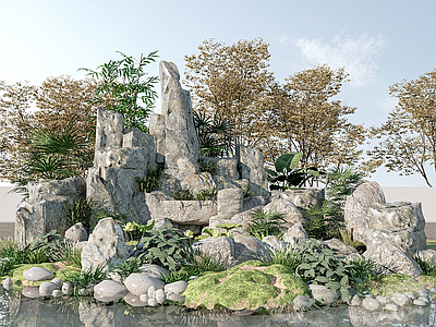 现代新中式景观石 景观石 太湖石 现代景观小品 景观石头 园艺小品
