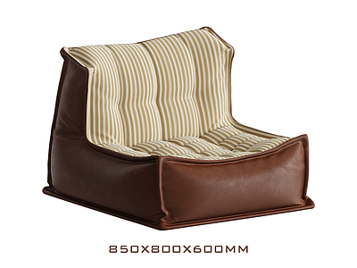 中古复古懒人沙发 中古单人懒人沙发 客厅榻榻米沙发 阳台狗窝沙发椅 条纹布椅沙发