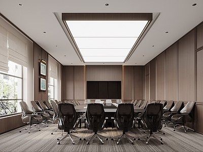 现代会议室 现代会议室 骨骼门板会议室