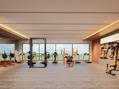 现代健身房 健身房