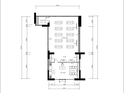 新中式现代其他休闲娱乐空间 健身 瑜伽 施工图