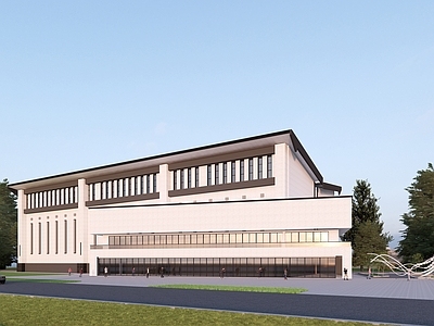 新中式其他公共建筑 新中式大礼堂 报告厅会议厅 新中式活动中心 会展中心