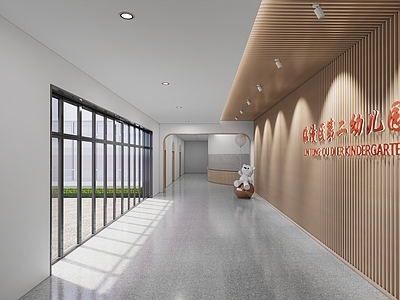 现代其他学校空间 学校走廊 学校大厅