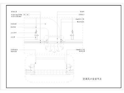 风口系统 风口节点 安装节点 施工图