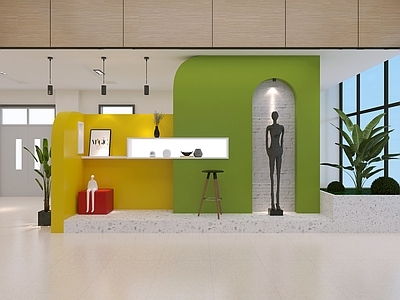 现代极简雕塑摆件 雕像 艺术雕塑 网红打卡墙 文化墙 抽象雕塑