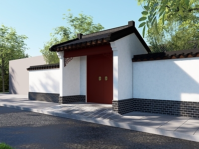 新中式乡村民房 中式自建房