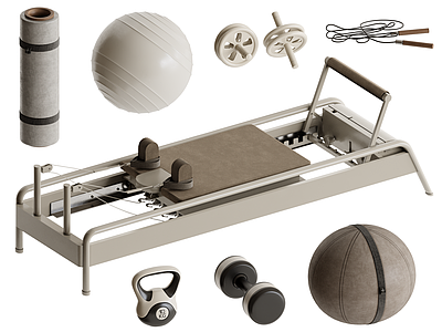 现代瑜伽室 瑜伽床瑜伽器材 甩提壶哑铃软壶铃 瑜伽球哑铃 泡沫轴滚轴滚腿 健腹轮瑜伽滑轮