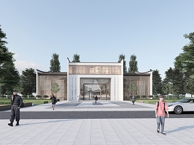 新中式文化馆 新中式文化建筑 新中式纪念馆 展示展览馆 游客中心
