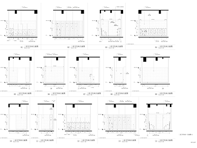 现代极简公共卫生间 商场卫生间 商场卫生间立面 施工图