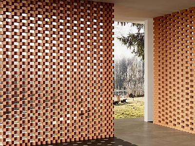 现代中古隔断 mutina 镂空水泥砖隔断 造型砖隔断 红砖隔断 陶土砖隔断