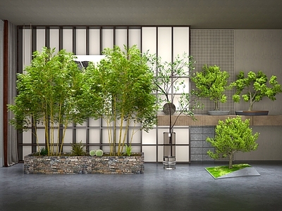 植物堆 植物 绿植 中古风 花盆 盆栽