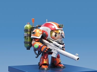 玩具 手办 公仔 玩具机器人 卡通雕塑 现代玩具摆件