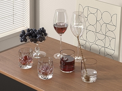 餐具 杯子 水杯 玻璃杯 酒杯