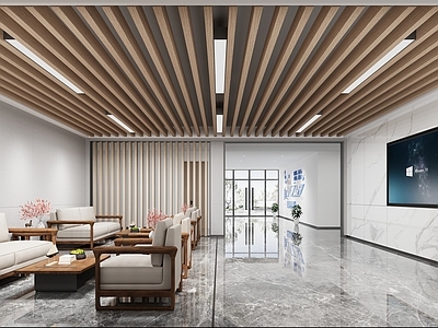 现代办公大厅 前厅 集装箱 模块化 大堂