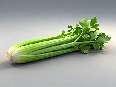 现代水果蔬菜 芹菜 蔬菜 果蔬 青菜 AIGC