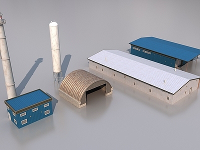 现代生产车间 工业厂房建筑