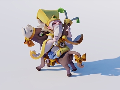 中式雕塑摆件 张果老 八仙文化