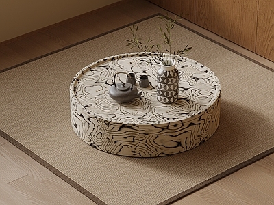 现代中古茶几 现代中古风茶几 圆几
