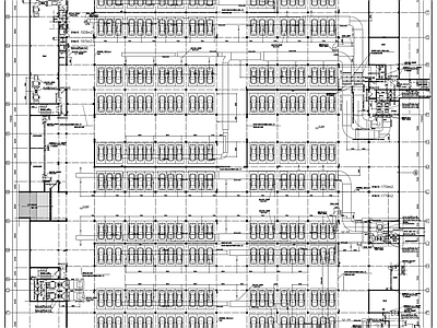 通风系统 中学运动场地下室 施工图
