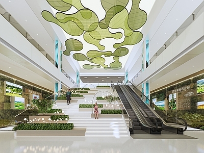 现代商场 网红楼梯