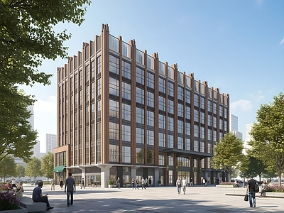 现代酒店建筑 现代酒店建筑 轻奢酒店办公楼 多层酒店 现代酒店公寓 多层办公楼