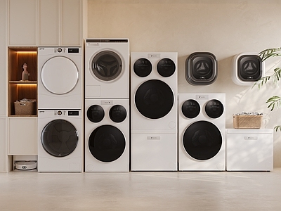 洗衣机 三眼洗衣机 烘干机 壁挂洗衣机 洗鞋机 扫地机器人
